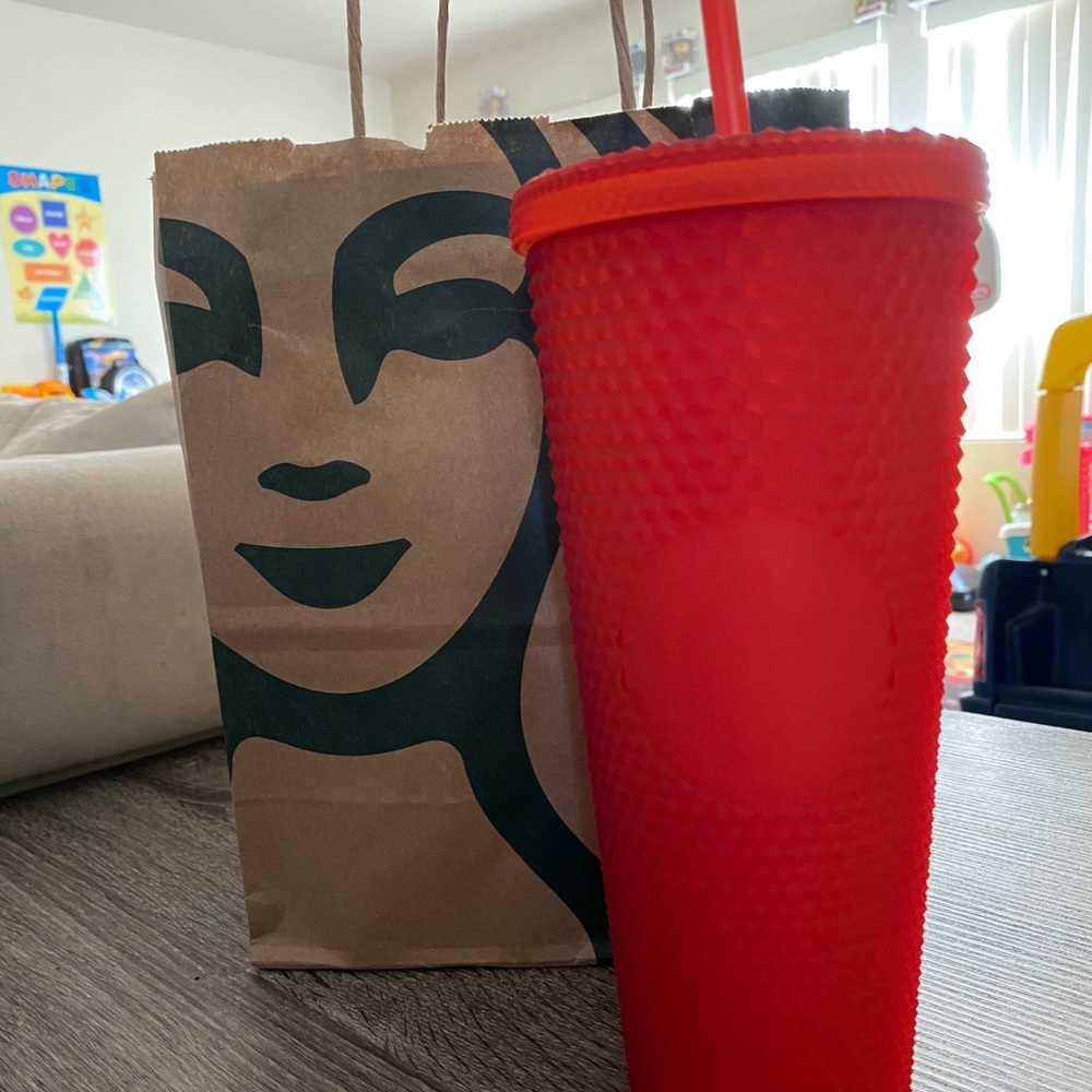 2021 Red (matte) Starbucks tumbler